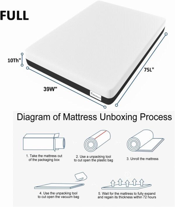 10-Inch Full Memory Foam Mattress – Comfort Anywhere You Need It - Image 7