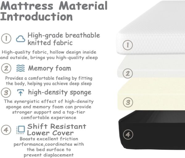 10-Inch Full Memory Foam Mattress – Comfort Anywhere You Need It - Image 3