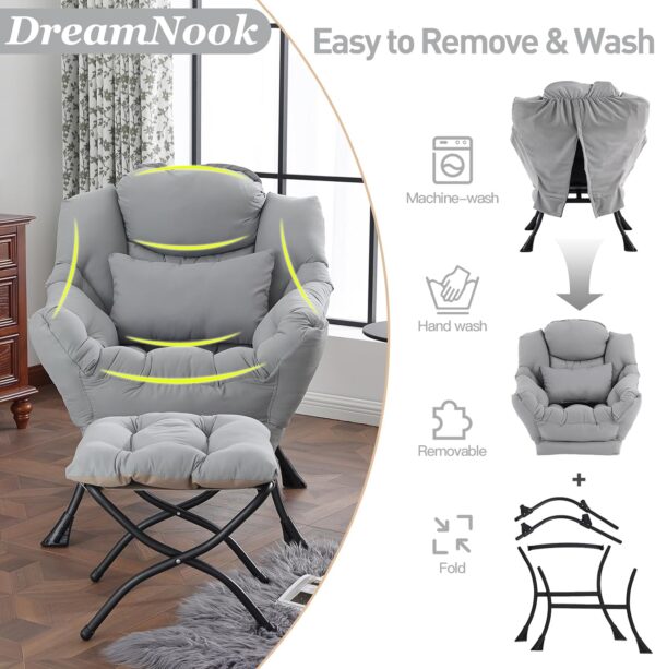 Lazy Chair with Ottoman – Modern Comfort and Versatility for Every Room - Image 3