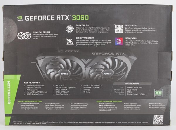 MSI Gaming GeForce RTX™ 3060 12GB GDDR6 Graphics Card - Image 3