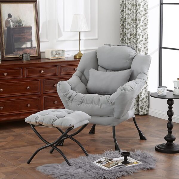 Lazy Chair with Ottoman – Modern Comfort and Versatility for Every Room - Image 4