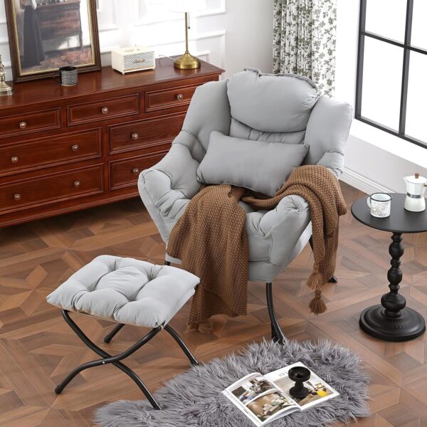 Lazy Chair with Ottoman – Modern Comfort and Versatility for Every Room - Image 6