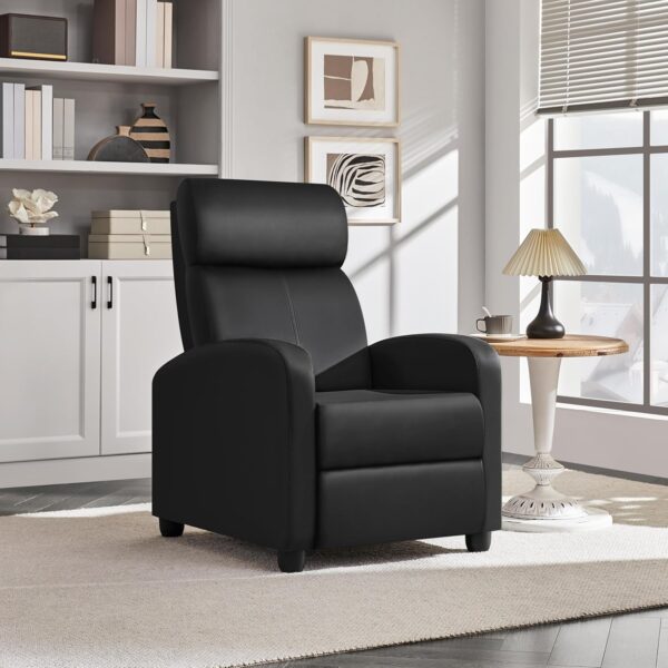 Yaheetech PU Leather Recliner Chair – Overstuffed Comfort and Stylish Design for Your Living Room - Image 3