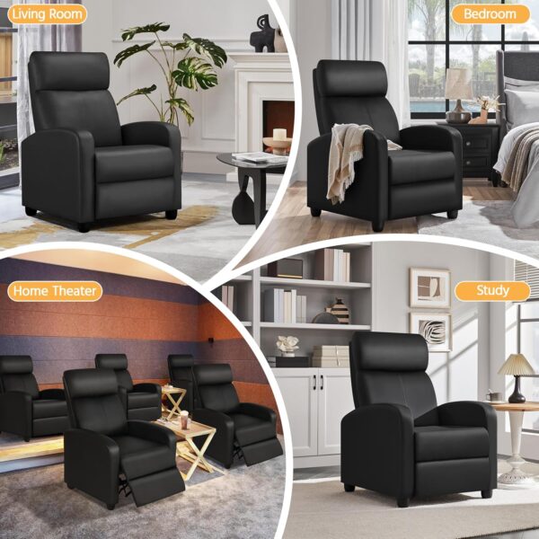 Yaheetech PU Leather Recliner Chair – Overstuffed Comfort and Stylish Design for Your Living Room - Image 6