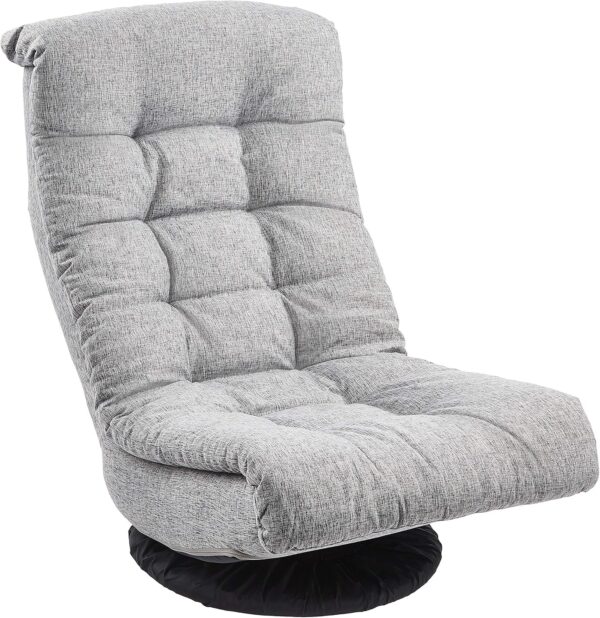 Amazon Basics Swivel Foam Lounge Chair with Headrest – Comfortable and Adjustable Seating - Image 3